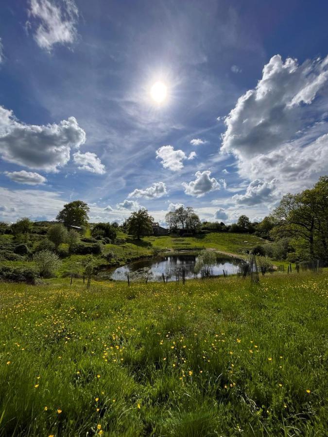 La Ferme Du Pont De Maumy, Cabane Au Bord De L'Etang Et Bain Nordique Busserolles Exteriör bild